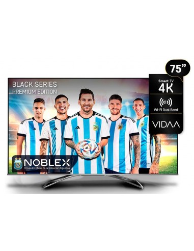 TV 75" Noblex DQ75X9500 Black Series Android 4k