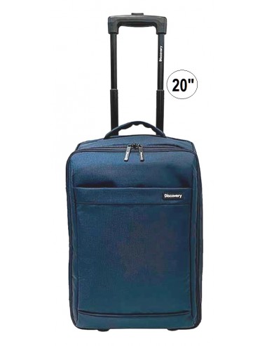 Valija 20" Discovery 27556 Carry On Plegable Tela Azul