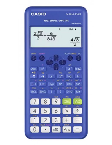 Calculadora Cientifica Casio FX-82LA Plus Azul 252 Funciones
